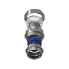 TEAFLEX - Raccordo CMPR 40/36 M50x1,5 in ottone nichelato con continuità metallica IP67.