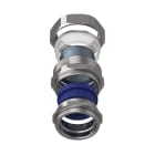 TEAFLEX - Raccordo CMPR50/45 M63x1,5 in ottone nichelato con continuità metallica IP67.