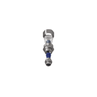 TEAFLEX - Raccordo CMPR 10/6 - 1/4 in ottone nichelato con pressacavo IP67 e continuità metallica.
