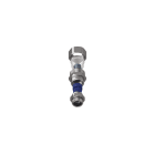 TEAFLEX - Raccordo CMPR 10A/6 - 3/8 in ottone nichelato con pressacavo IP67 e continuità metallica.