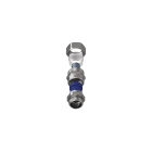 TEAFLEX - Raccordo CMPR 12A/10,5 - 1/2 in ottone nichelato con pressacavo IP67 e continuit metallica.
