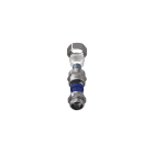 TEAFLEX - Raccordo CMPR 12A/9,5 - 1/2 in ottone nichelato con pressacavo IP67 e continuità metallica.