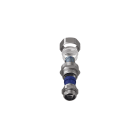 TEAFLEX - Raccordo CMPR 15/13 in ottone nichelato a pressacavo con continuità metallica IP67.