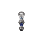 TEAFLEX - Raccordo CMPR 15 / 9,5 - 1/2 in ottone nichelato con pressacavo IP67 e continuità metallica.