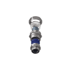 TEAFLEX - Raccordo CMPR 20/18 - 3/4 in ottone nichelato con pressacavo, IP67 e continuità metallica.
