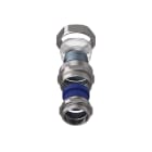 TEAFLEX - Raccordo CMPR 35/30 -1 1/4 in ottone nichelato con pressacavo IP67 e continuità metallica.