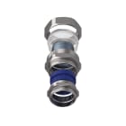 TEAFLEX - Raccordo CMPR 40/34 -1 1/2 in ottone nichelato con pressacavo, continuità metallica e protezione IP67.
