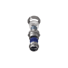 TEAFLEX - Raccordo CMPR 20 PG21 - 13 a pressacavo in ottone nichelato continuit metallica IP67.