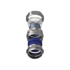 TEAFLEX - Raccordo CMPR 35 PG36 in ottone nichelato con continuità metallica IP67 - 32