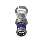 TEAFLEX - Raccordo CMPR 40 PG36-32 a pressacavo in ottone nichelato continuità metallica IP67.