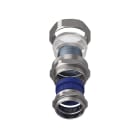 TEAFLEX - Raccordo CMPR 40 PG36 34 a pressacavo in ottone nichelato continuità metallica IP67.