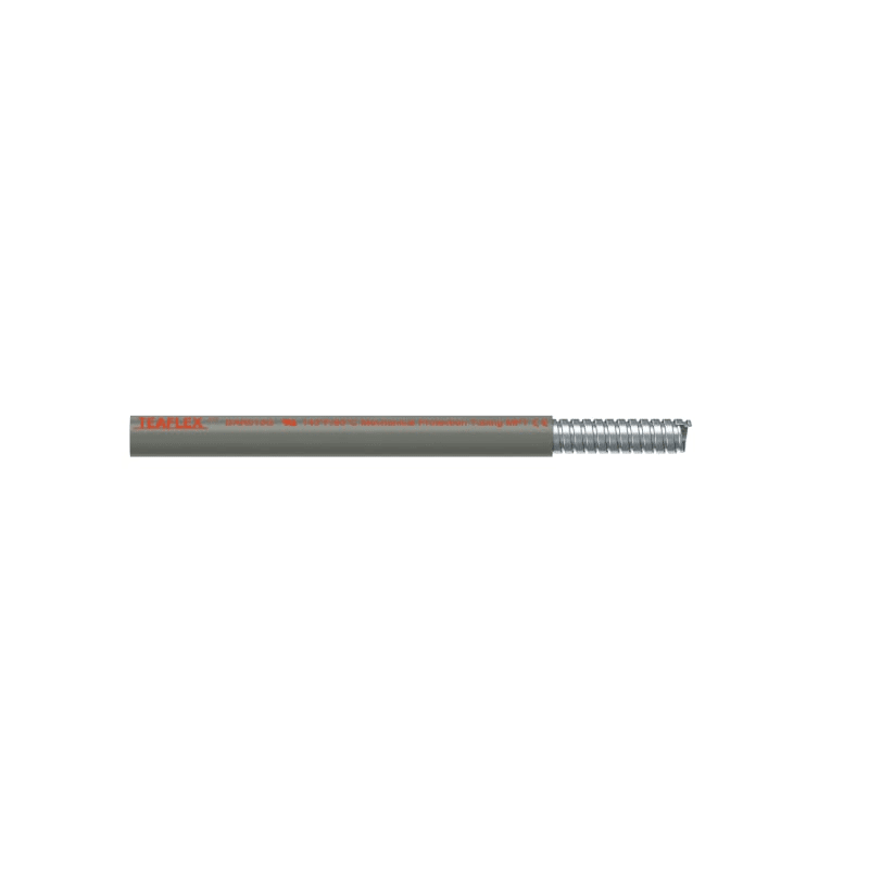 TEAFLEX - Guaina tipo DAR 13 grigio in acciaio zincato con rivestimento esterno PVC IP67.