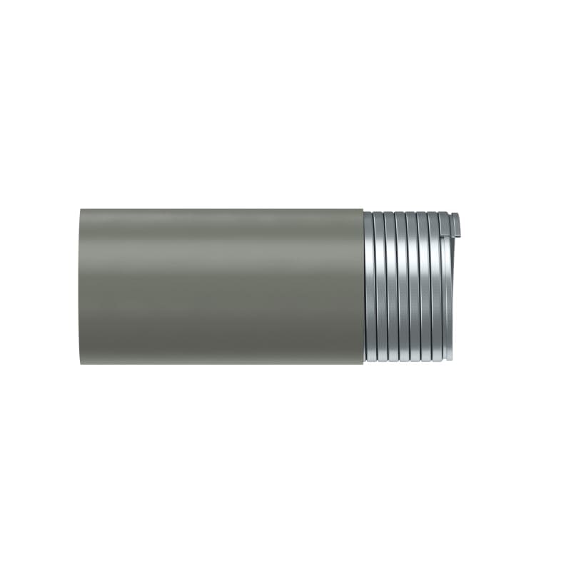 TEAFLEX - Guaina in acciaio zincato con rivestimento esterno in PVC IP67 per tubo DAR 100 grigio.