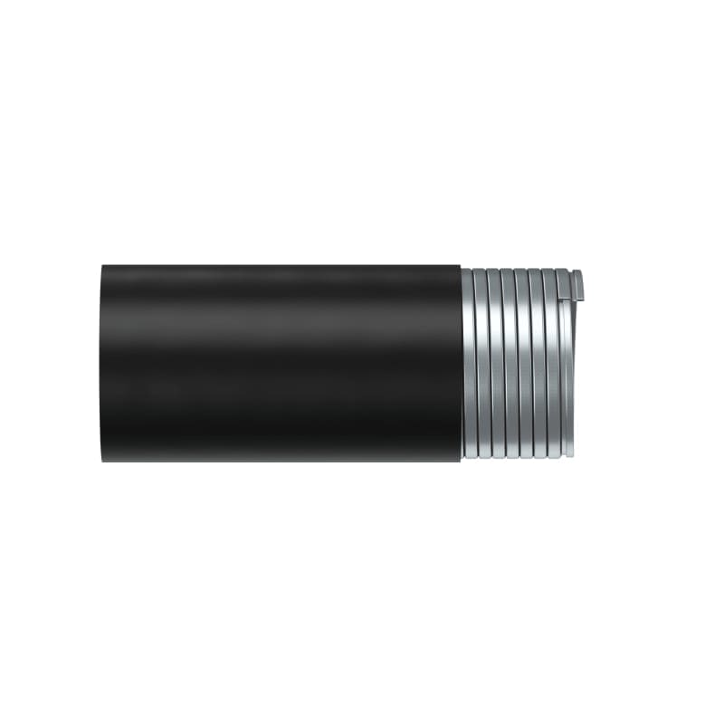TEAFLEX - Guaina in acciaio zincato con rivestimento esterno in PVC IP67 DAR 100 nero.