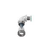 TEAFLEX - Raccordo ISO M16X1,5 Curva a 90 in ottone continuit metallica IP67 ATEX. EXCMCC12M16