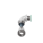 TEAFLEX - Raccordo ISO M20X1,5 in ottone con continuit metallica IP67 ATEX a 90.