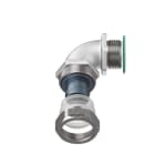 TEAFLEX - Raccordo EXCMCC 25 1'' Curva a 90 in ottone continuit metallica IP67 ATEX. EXCMCCG25