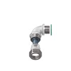 TEAFLEX - Raccordo CM-CC 12 PG13,5 Curva a 90 in ottone continuit metallica IP67 ATEX. EXCMCCP12PG13