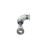 TEAFLEX - Raccordo CM-CC 12 PG13,5 Curva a 90 in ottone continuit metallica IP67 ATEX.