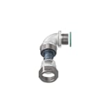 TEAFLEX - Raccordo CM-CC 15 PG13,5 Curva a 90 in ottone continuit metallica IP67 ATEX.