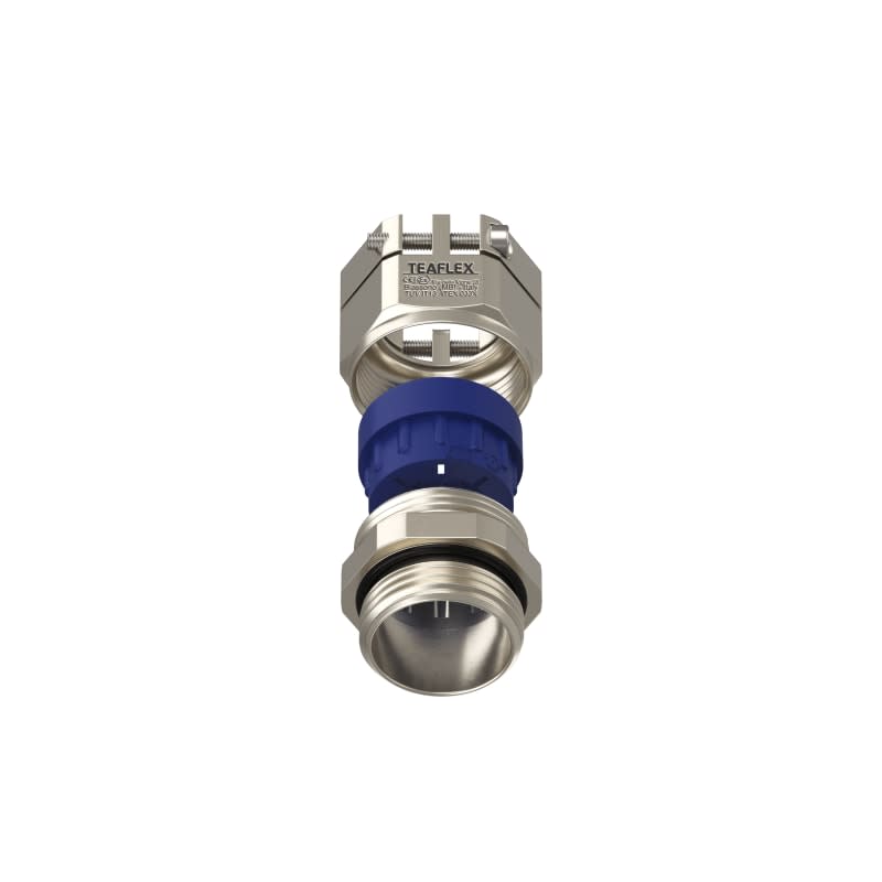 TEAFLEX - Pressacavo anti torsione in ottone nichelato IP68 (ATEX) 17-20,5 3/4''