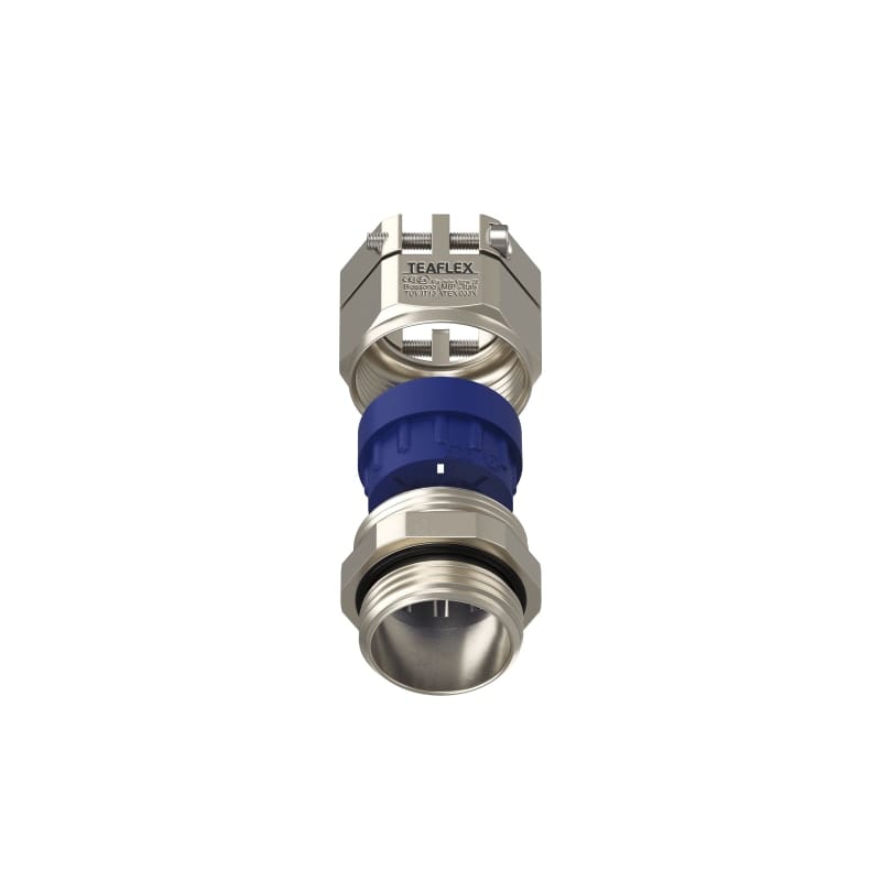 TEAFLEX - Pressacavo anti torsione in ottone nichelato IP68 (ATEX) 17-20,5 3/4''
