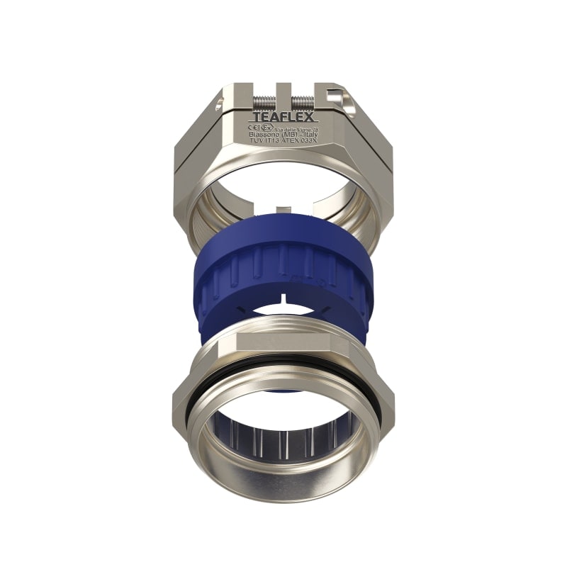 TEAFLEX - Pressacavo anti torsione in ottone nichelato IP68 (ATEX)EXPRAT 27-32 1'1/2'