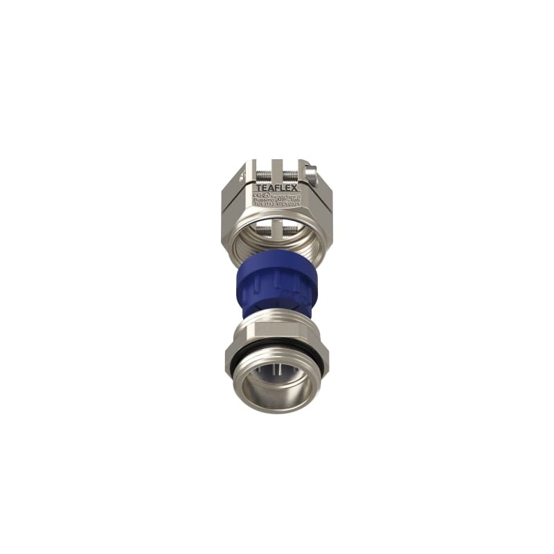 TEAFLEX - Pressacavo anti torsione in ottone nichelato IP68 (ATEX) da 11,5-15,5 mm PG16.