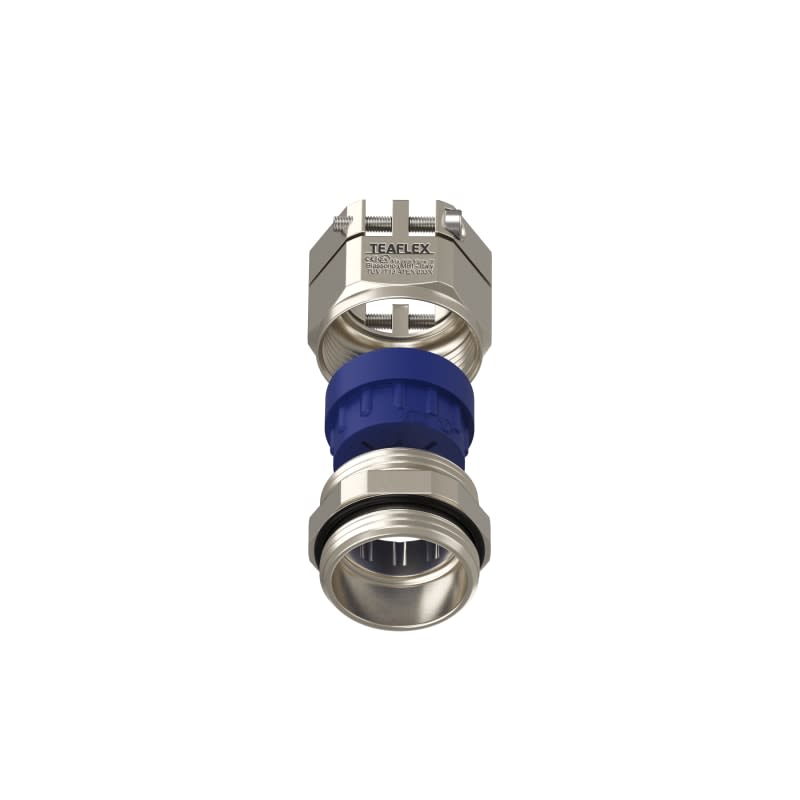 TEAFLEX - Pressacavo anti torsione in ottone nichelato IP68 (ATEX) PG21 14-18