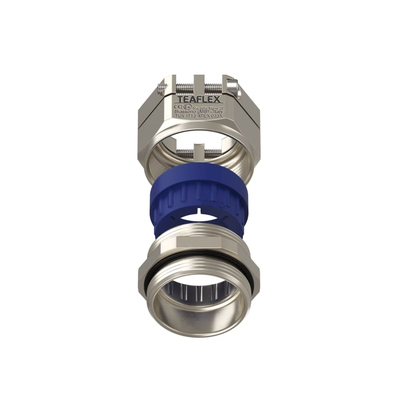 TEAFLEX - Pressacavo anti torsione in ottone nichelato IP68 (ATEX) 24-28 PG29. EXPRAT2928