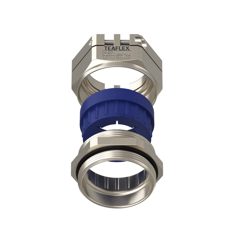 TEAFLEX - Pressacavo anti torsione in ottone nichelato IP68 (ATEX)EXPRAT 29-34 PG36. EXPRAT3634