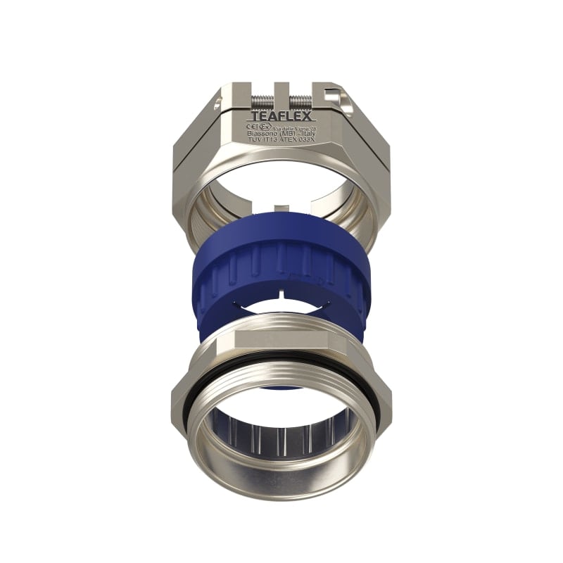 TEAFLEX - Pressacavo anti torsione in ottone nichelato IP68 (ATEX)EXPRAT 29-34 PG36.