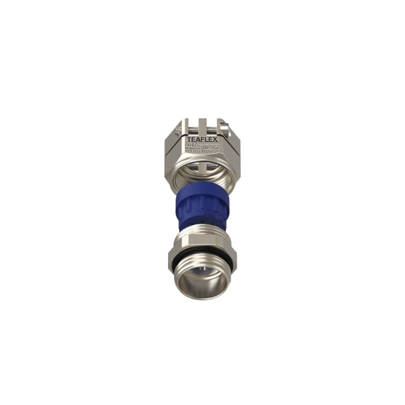 TEAFLEX - Pressacavo anti torsione IP68 in ottone nichelato ISO20 ATEX 7-10,5.