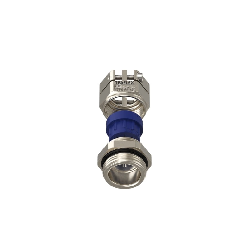 TEAFLEX - Pressacavo anti torsione in ottone nichelato IP68 (ATEX) ISO25.