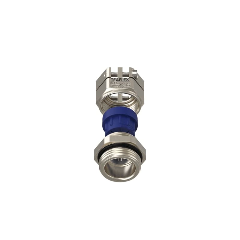TEAFLEX - Pressacavo anti torsione in ottone nichelato IP68 (ATEX) ISO25 11,5-15,5