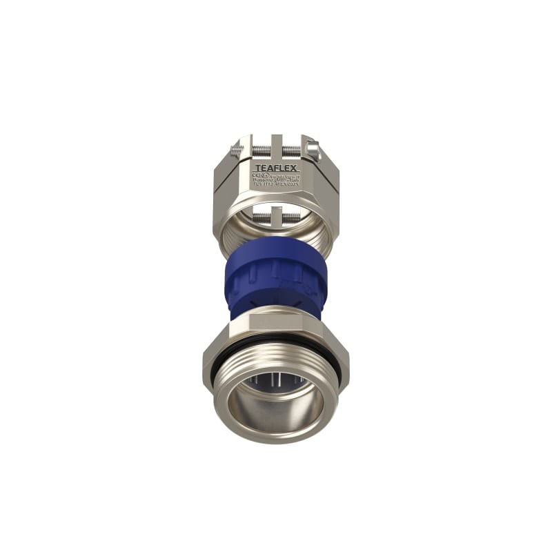 TEAFLEX - Pressacavo anti torsione in ottone nichelato IP68 (ATEX) ISO32 14-18