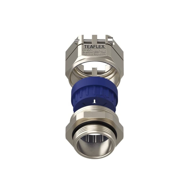 TEAFLEX - Pressacavo anti torsione in ottone nichelato IP68 (ATEX) ISO32 20-25 EXPRATM3225
