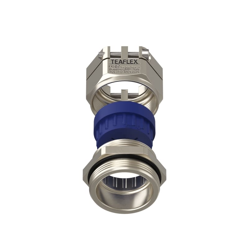 TEAFLEX - Pressacavo anti torsione in ottone nichelato IP68 (ATEX) ISO40 - 20,5 PRES.ANTITORS.17 EXPRATM4020