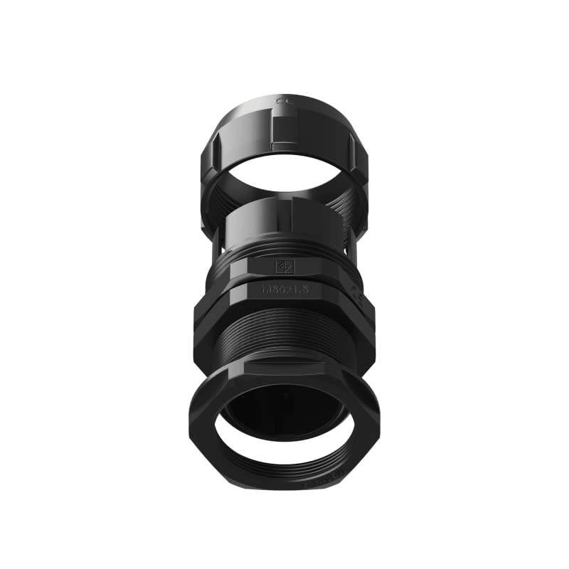 TEAFLEX - RACCORDO GLM40 M50X1,5 NERO GLMN40M50