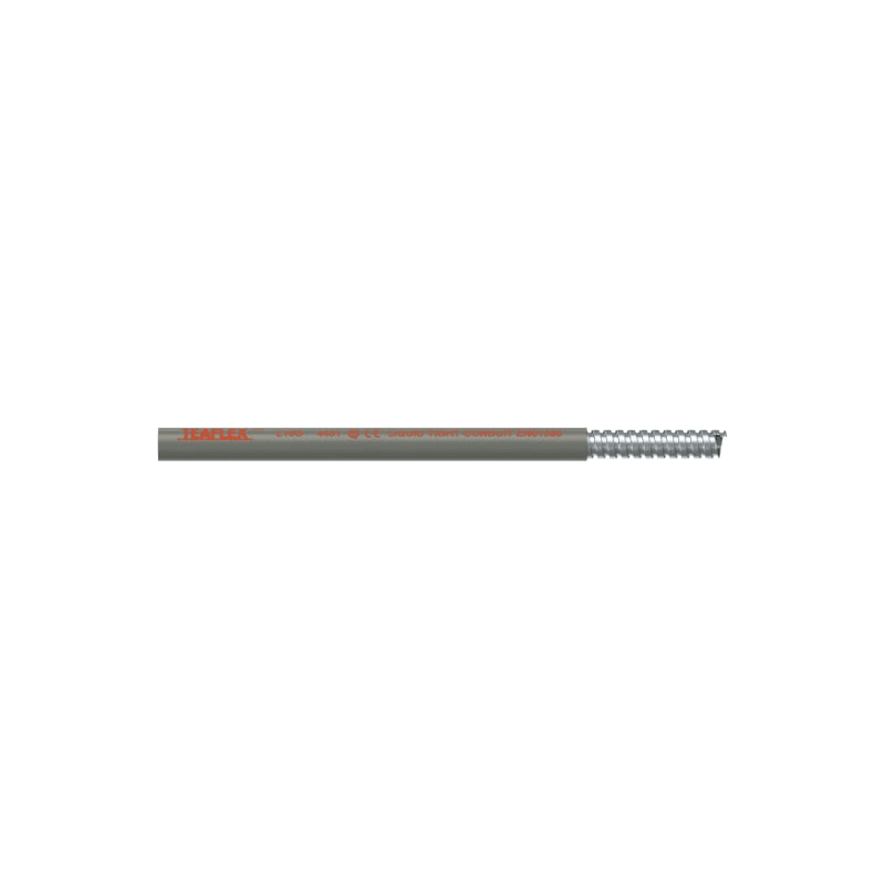 TEAFLEX - Guaina in acciaio zincato ricoperta in PVC IP67 per tubo L 10 grigio.