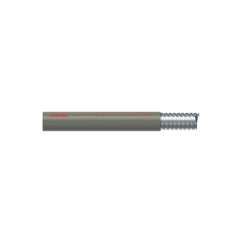 TEAFLEX - Guaina in acciaio zincato ricoperta in PVC IP67 per tubo L 25 grigio.