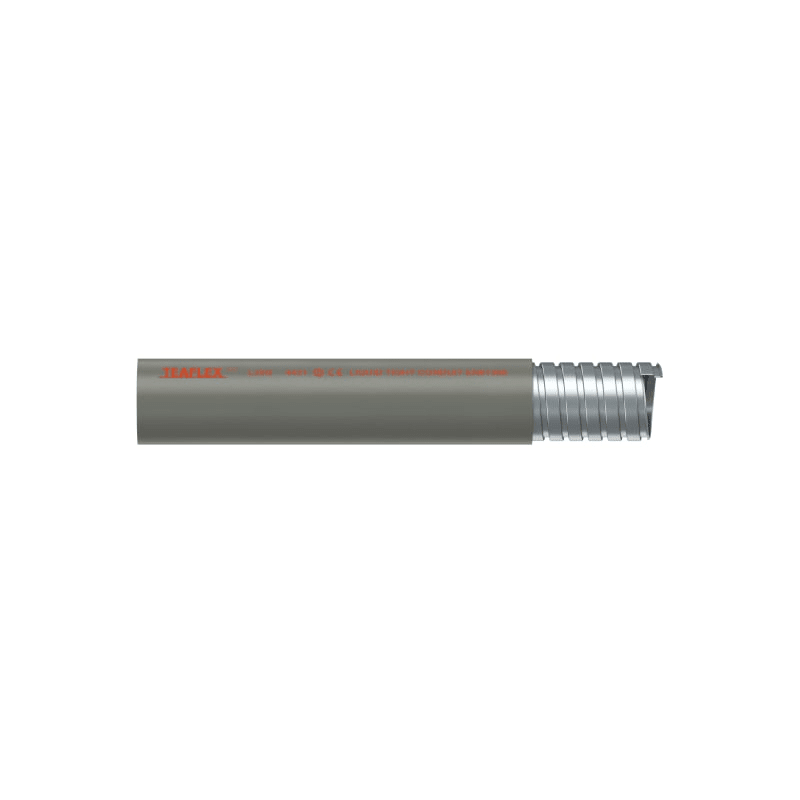 TEAFLEX - Guaina in acciaio zincato ricoperta in PVC IP67 per tubo L35 grigio.