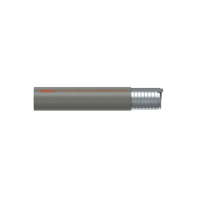 TEAFLEX - Guaina in acciaio zincato ricoperta in PVC IP67 per tubo L 40 grigio.