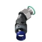 TEAFLEX - CURVA 45 IP68 BF17 PG13 NERO M8BBF17P13