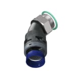 TEAFLEX - CURVA 45 IP68 BF29 PG29 NERO M8BBF29P29