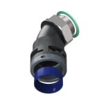 TEAFLEX - CURVA 45 IP68 BF36 M40  NERO M8BBF36M40