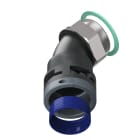 TEAFLEX - CURVA 45 IP68 BF36 PG36 NERO M8BBF36P36