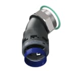 TEAFLEX - CURVA 45 IP68 BF48 M63  NERO M8BBF48M63