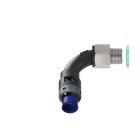 TEAFLEX - CURVA 90 IP68 BN10 PG09 NERO M8BBN10P09