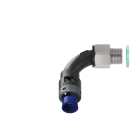 TEAFLEX - CURVA 90 IP68 BN10 PG09 NERO M8BBN10P09